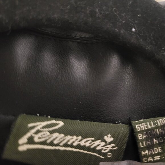 Penmans Black Vegan Leather Jacket Unisex Small - Picture 4 of 4